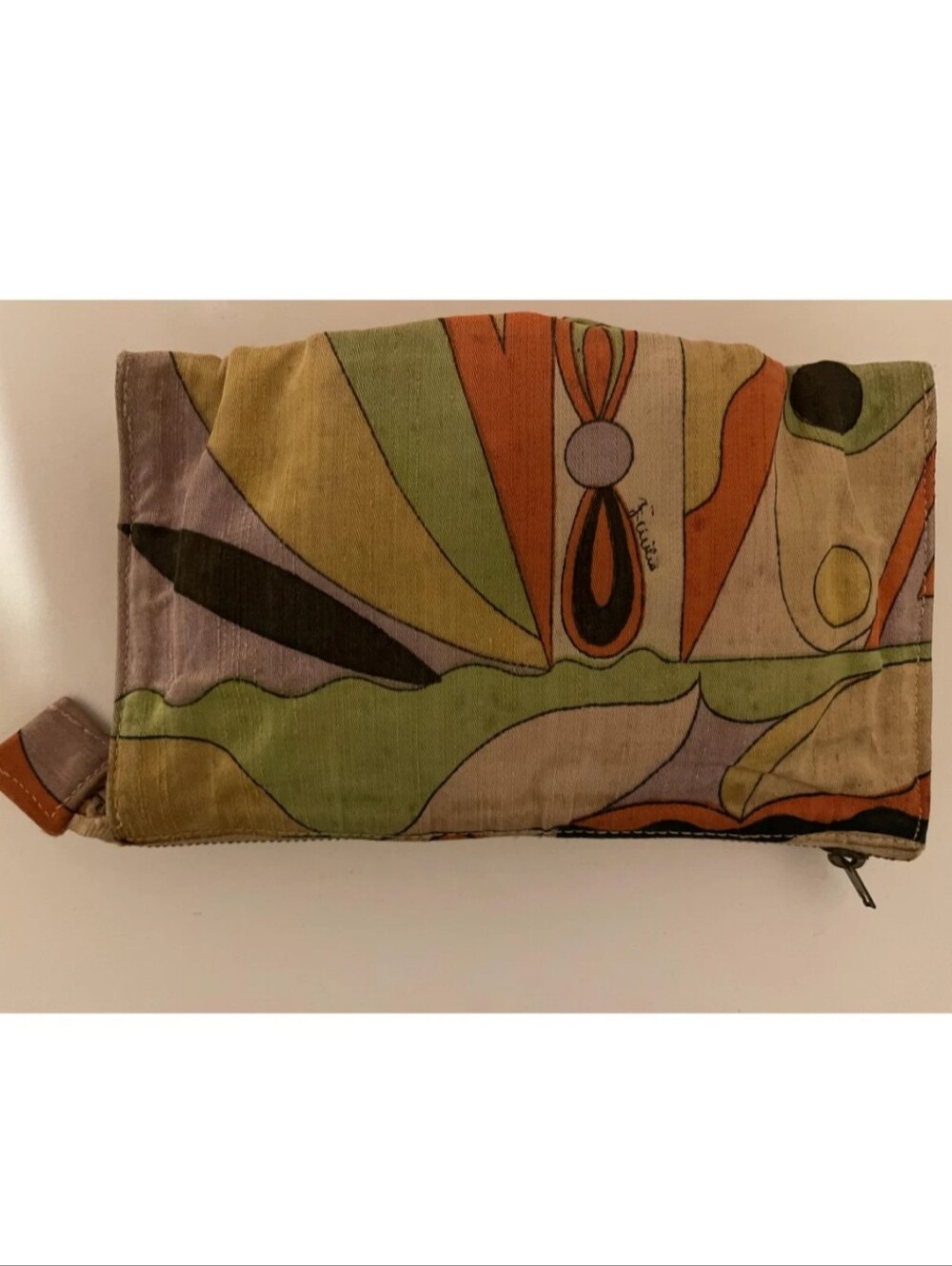 Emilio Pucci By Jana Vintage Foldable Tote Bag Clutch Purse W/Matching Wallet - Picture 9 of 9